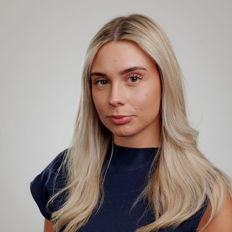 Kiera McCloskey looking at camera