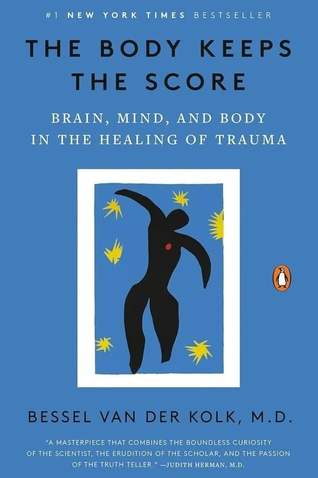 The body keeps the score book cover by Bessel van der Kolk.