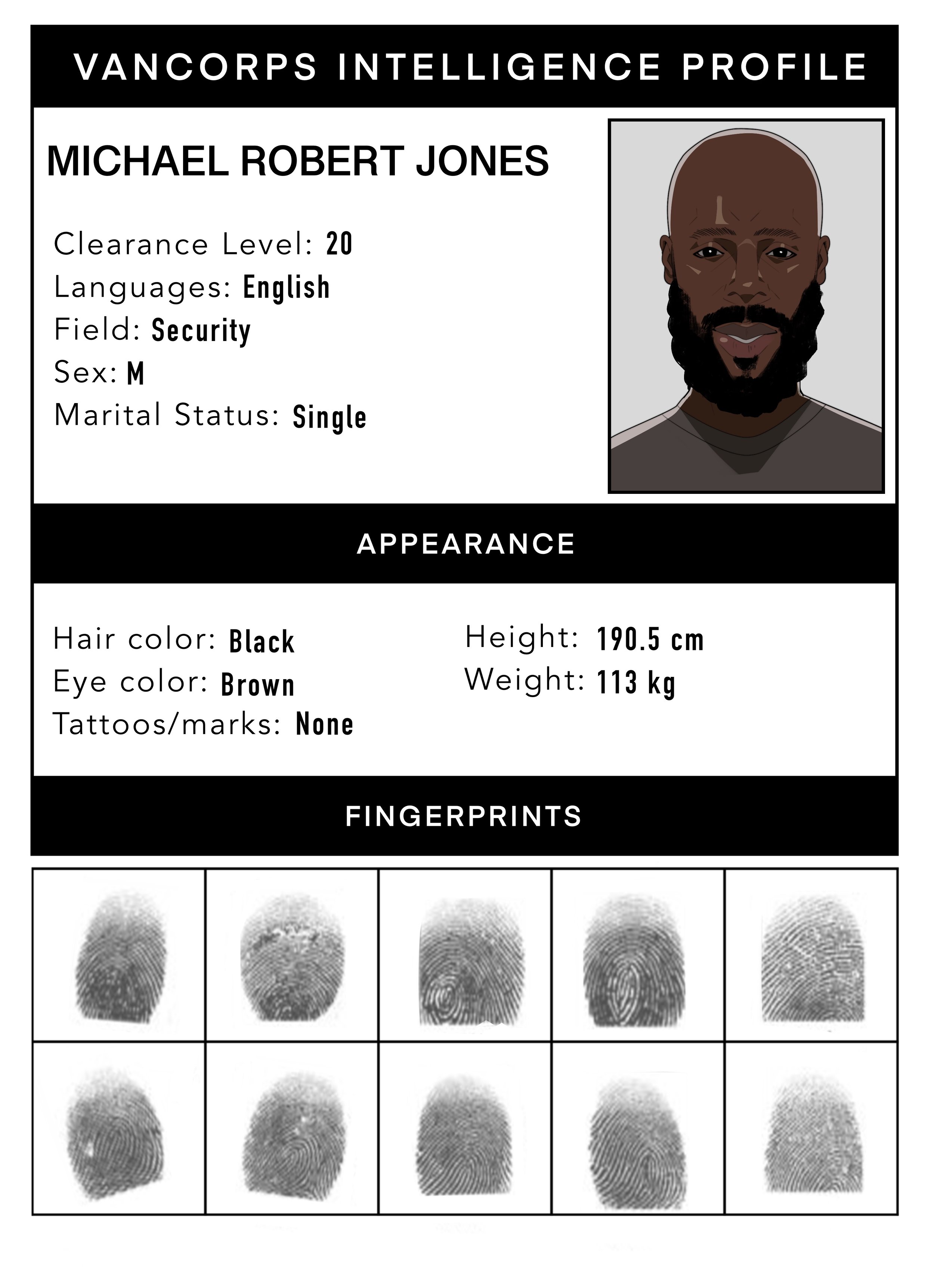 Mike's VanCorps ID.