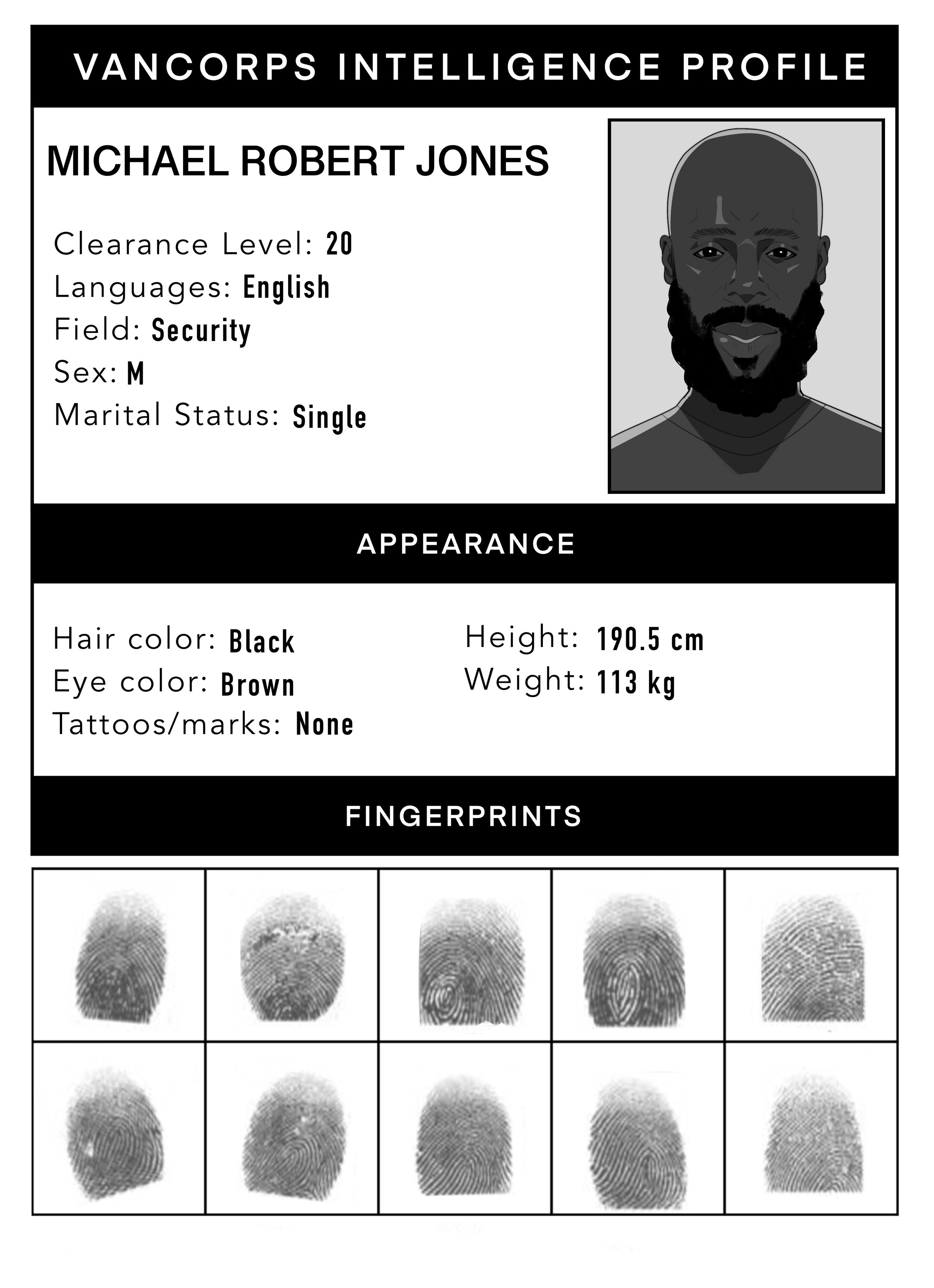 Mike's VanCorps ID (BW).