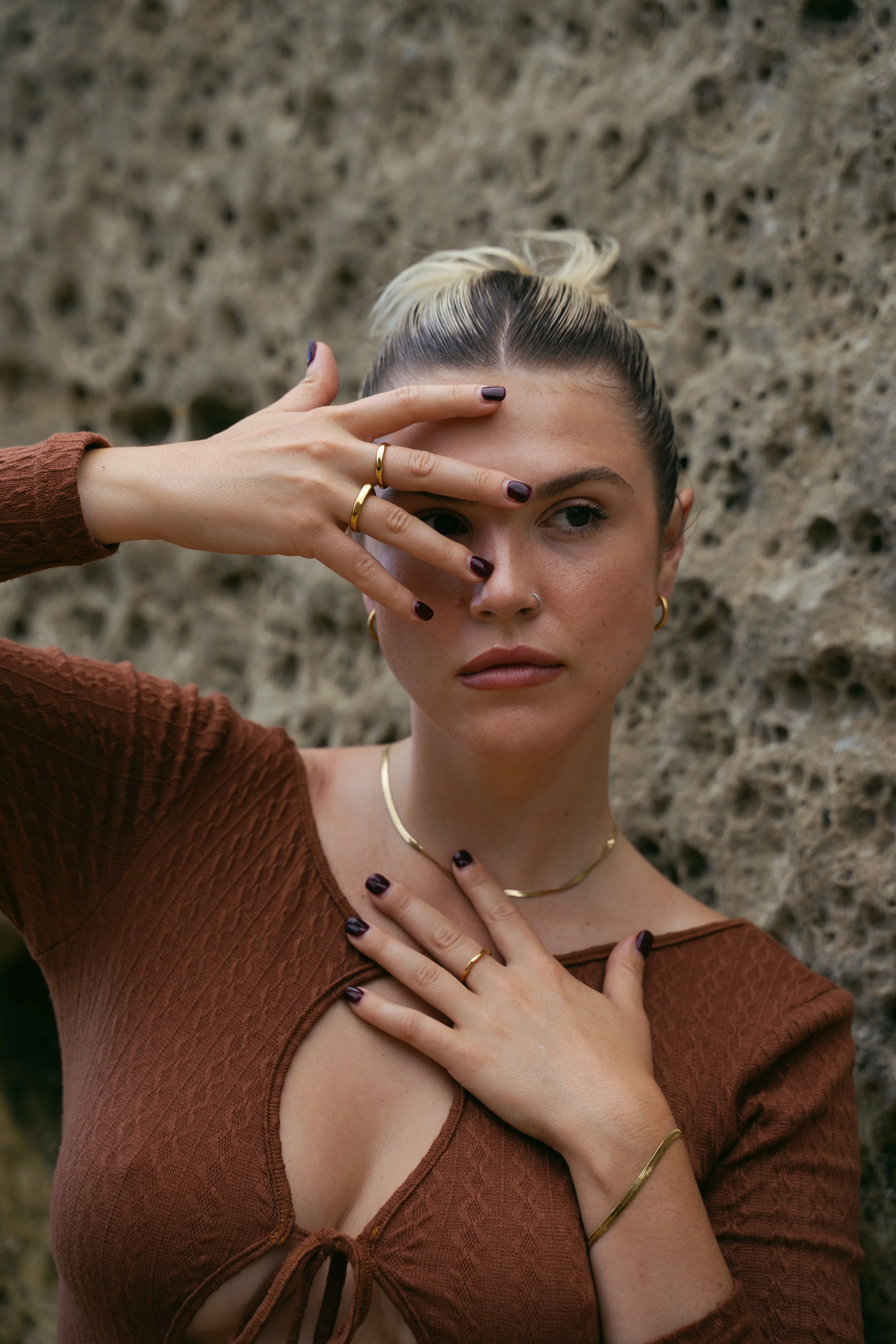 jewellery shoot necklace rings