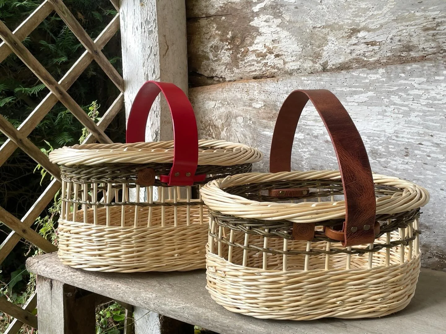 #findamaker week - A selection of work that I&rsquo;ve newly designed and created over the past 6 months. 
&bull; The first 3 photos of my Large Oval Basket, Flower Basket and Meadow &lsquo;B&rsquo; Basket were taken in a little arbour in the garden 