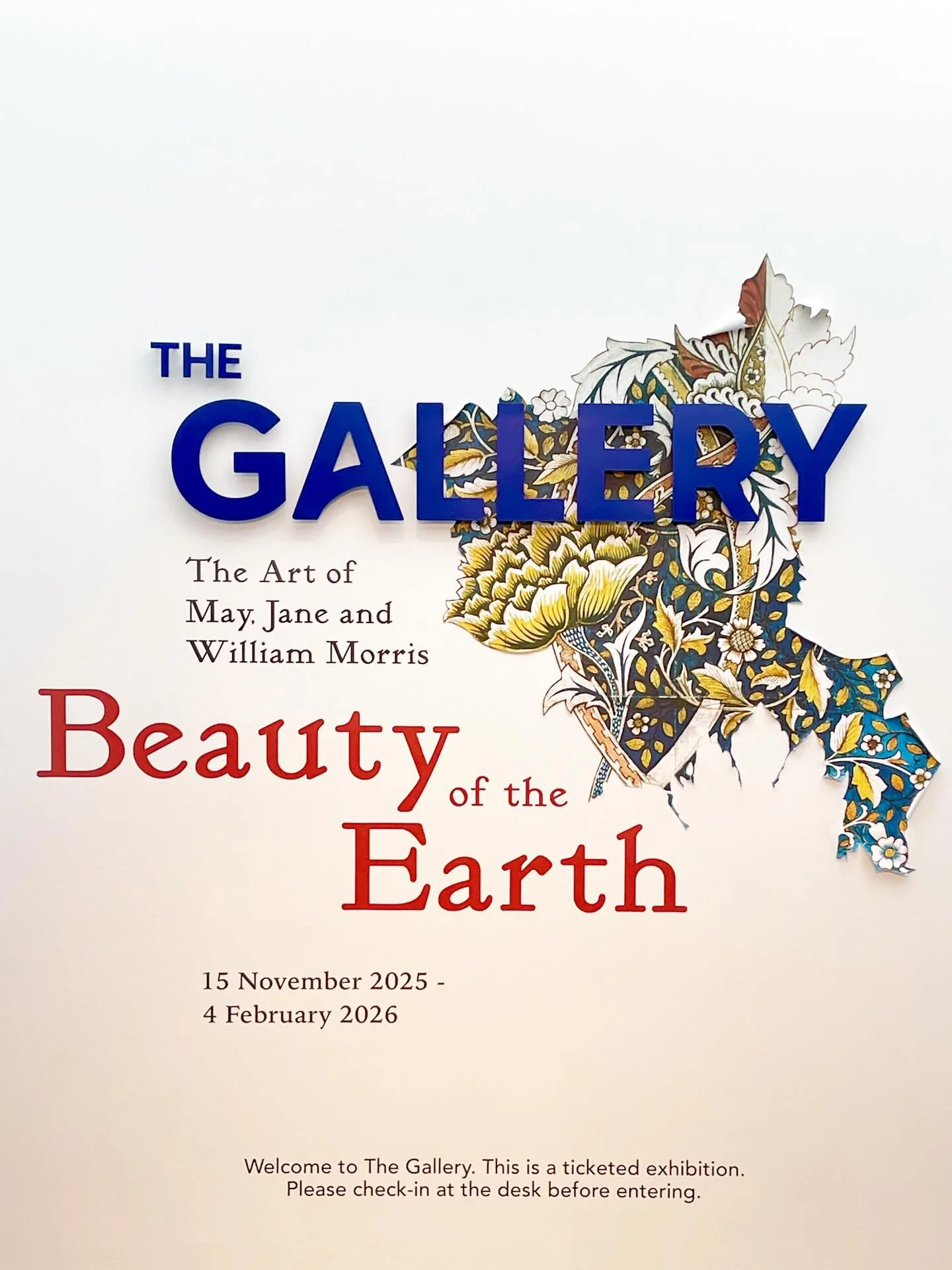 Finally got to see the exquisite exhibition Beauty of the Earth: The Art of May, Jane and William Morris at the Arc, Winchester. This intimate exhibition focuses upon the Morris family&rsquo;s connection to nature, how it weaves through their crafts,