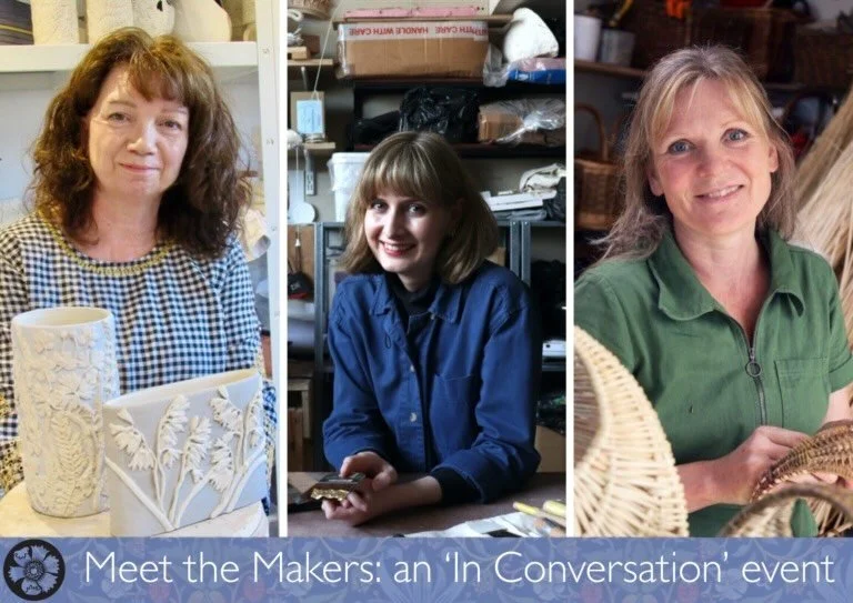 Meet the Makers: an &lsquo;in conversation&rsquo; event with Kelmscott Manor&rsquo;s Curator and Learning &amp; Outreach Manager and our 2023 - 2025 Makers in Residence.

On Friday 1st May join us for an intimate evening discussing heritage craft pra