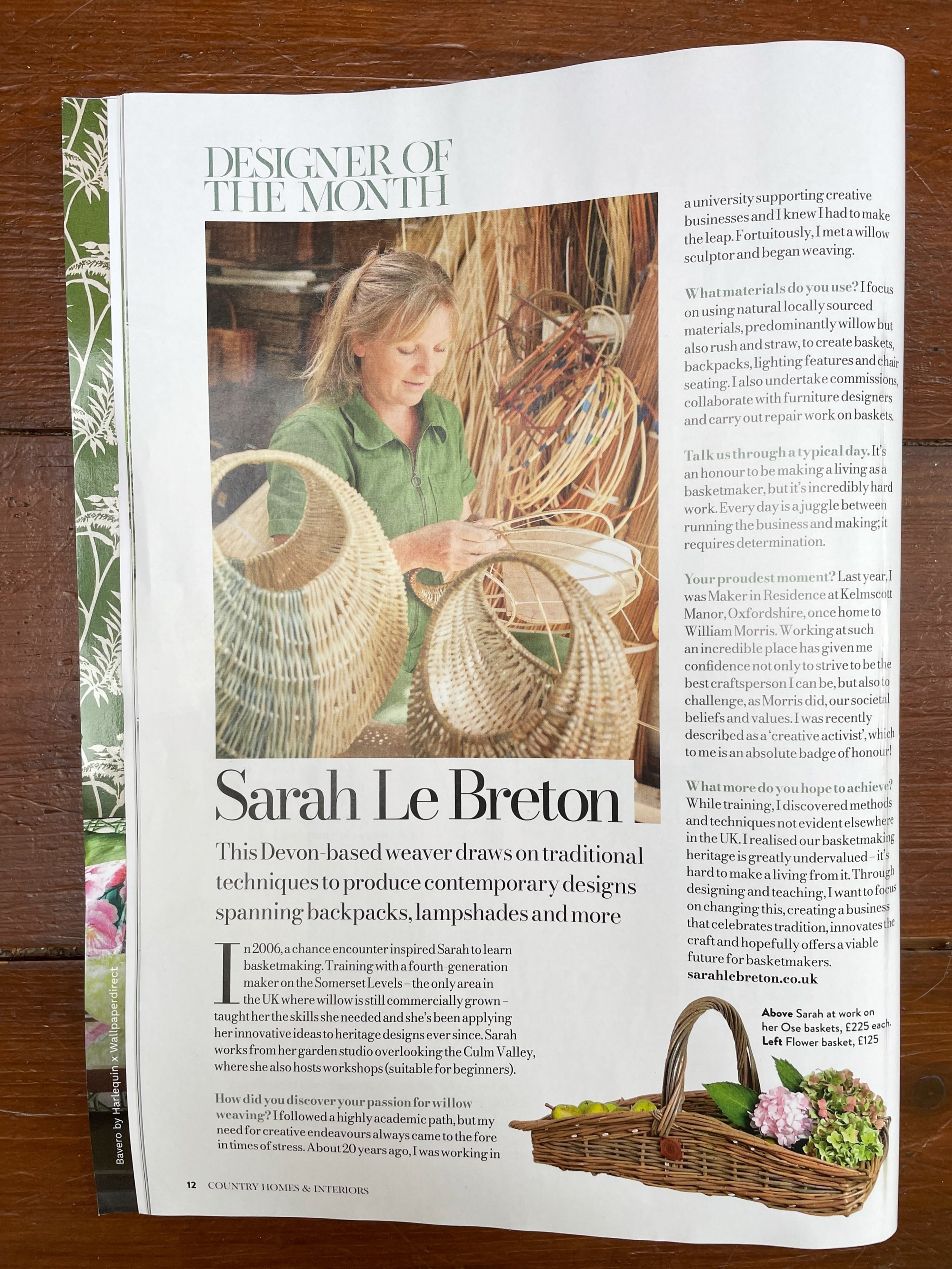 Lovely to be Designer of the Month in Country Homes &amp; Interiors magazine.

Thank you to Tara and the team for featuring me in the July issue.

Perhaps you&rsquo;re thinking Designer of the Month? Doesn&rsquo;t she just make / copy / sell traditio