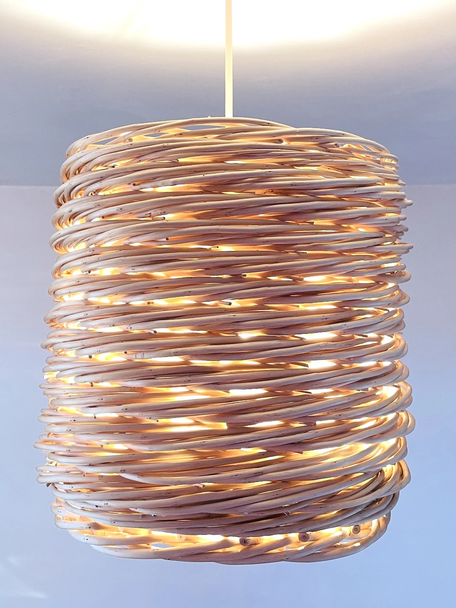 Cylinder Lampshade Lit.JPG
