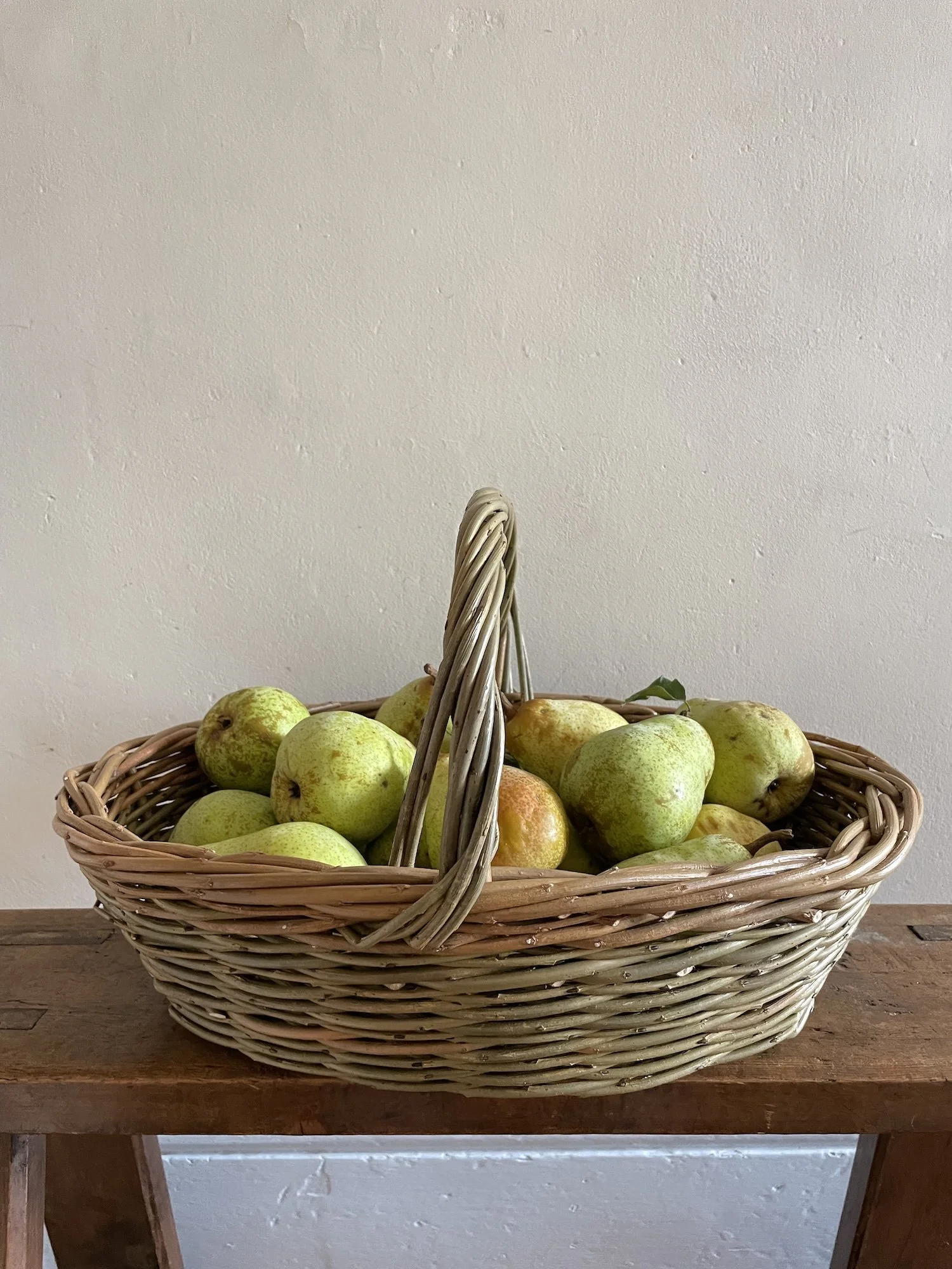 Oval Gathering Basket workshop with pears.JPG