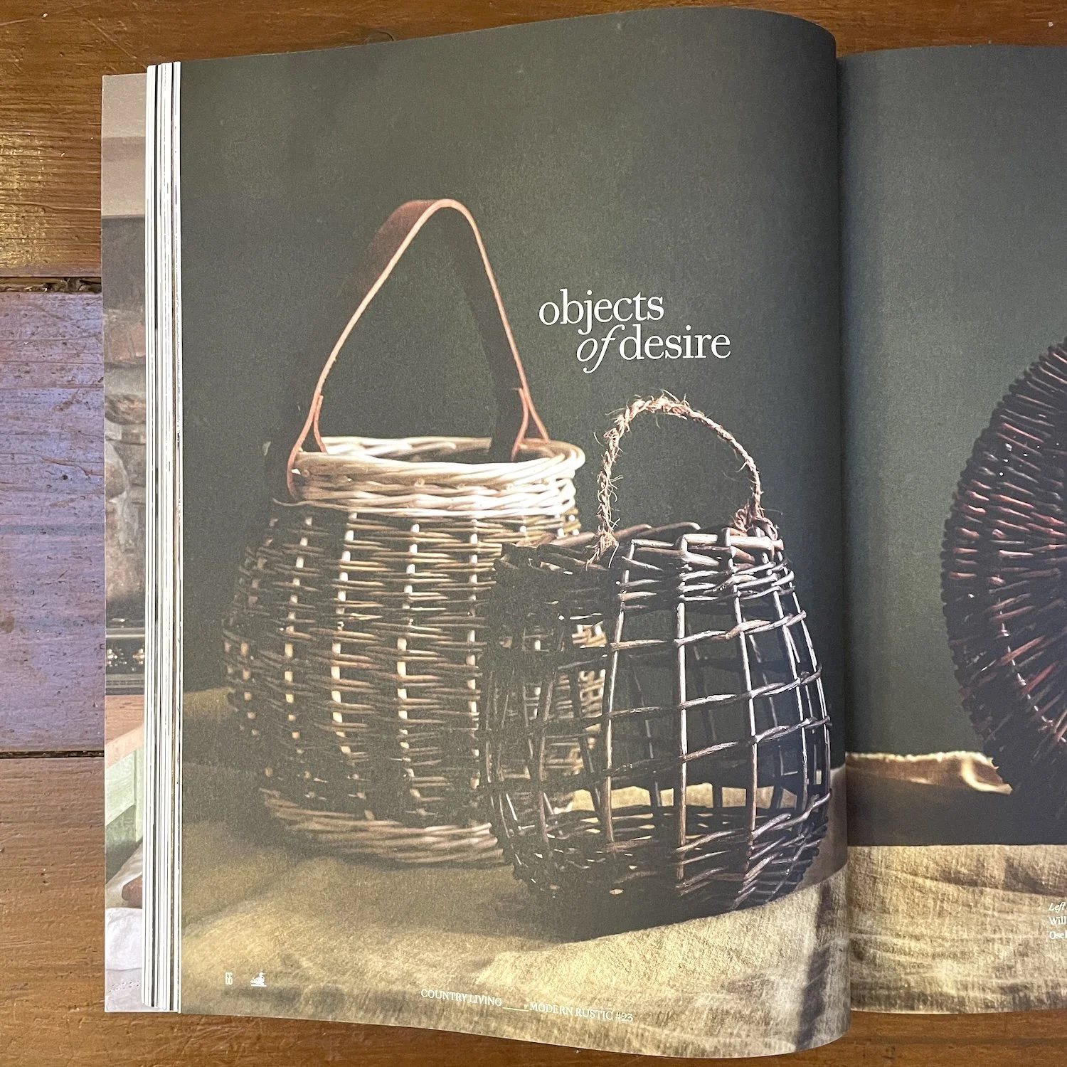 modern rustic country living magazine page objects of desire article
