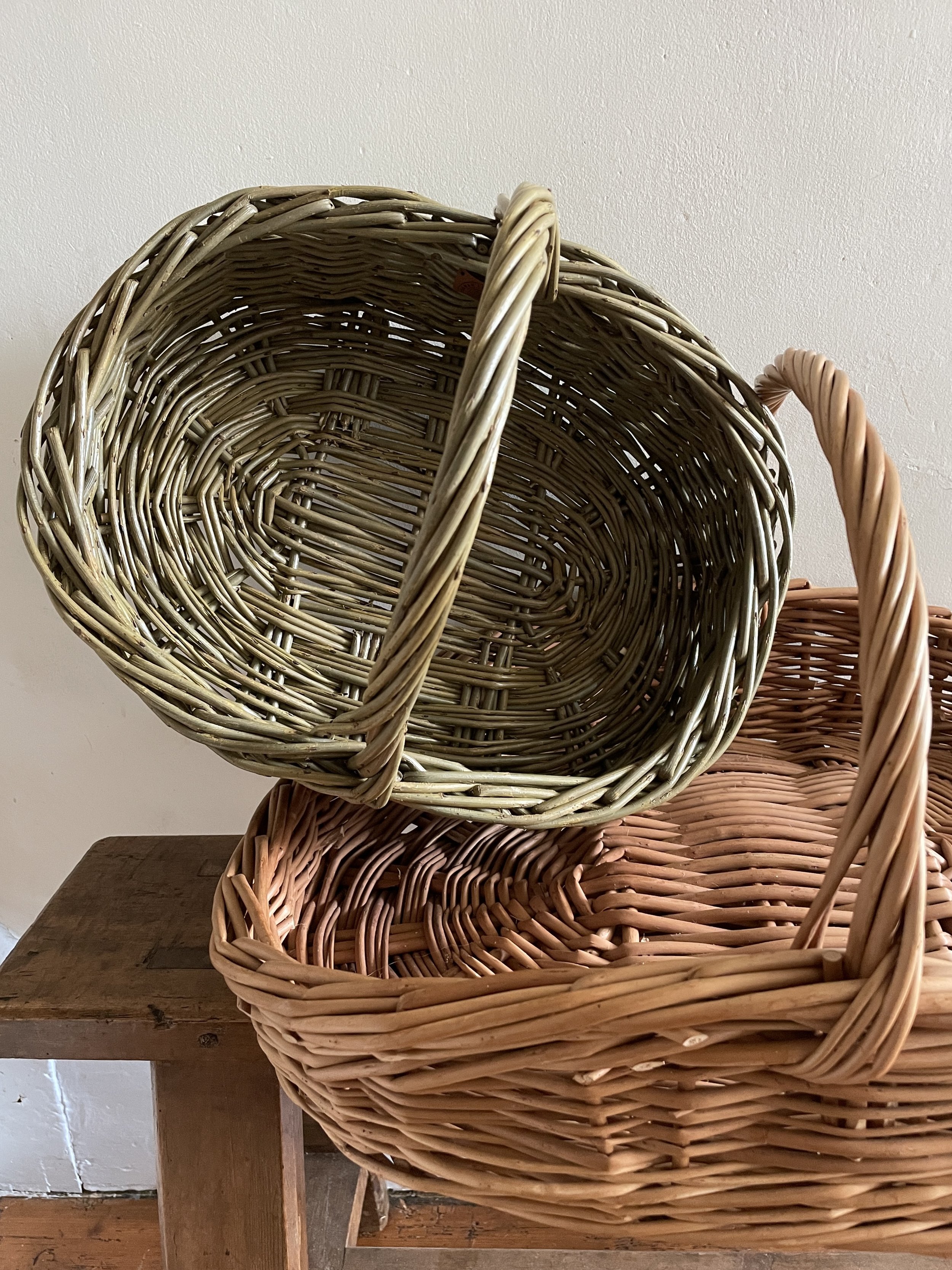 Oval Handling Basket Kelmscott & Flower Basket Original Detail.JPG