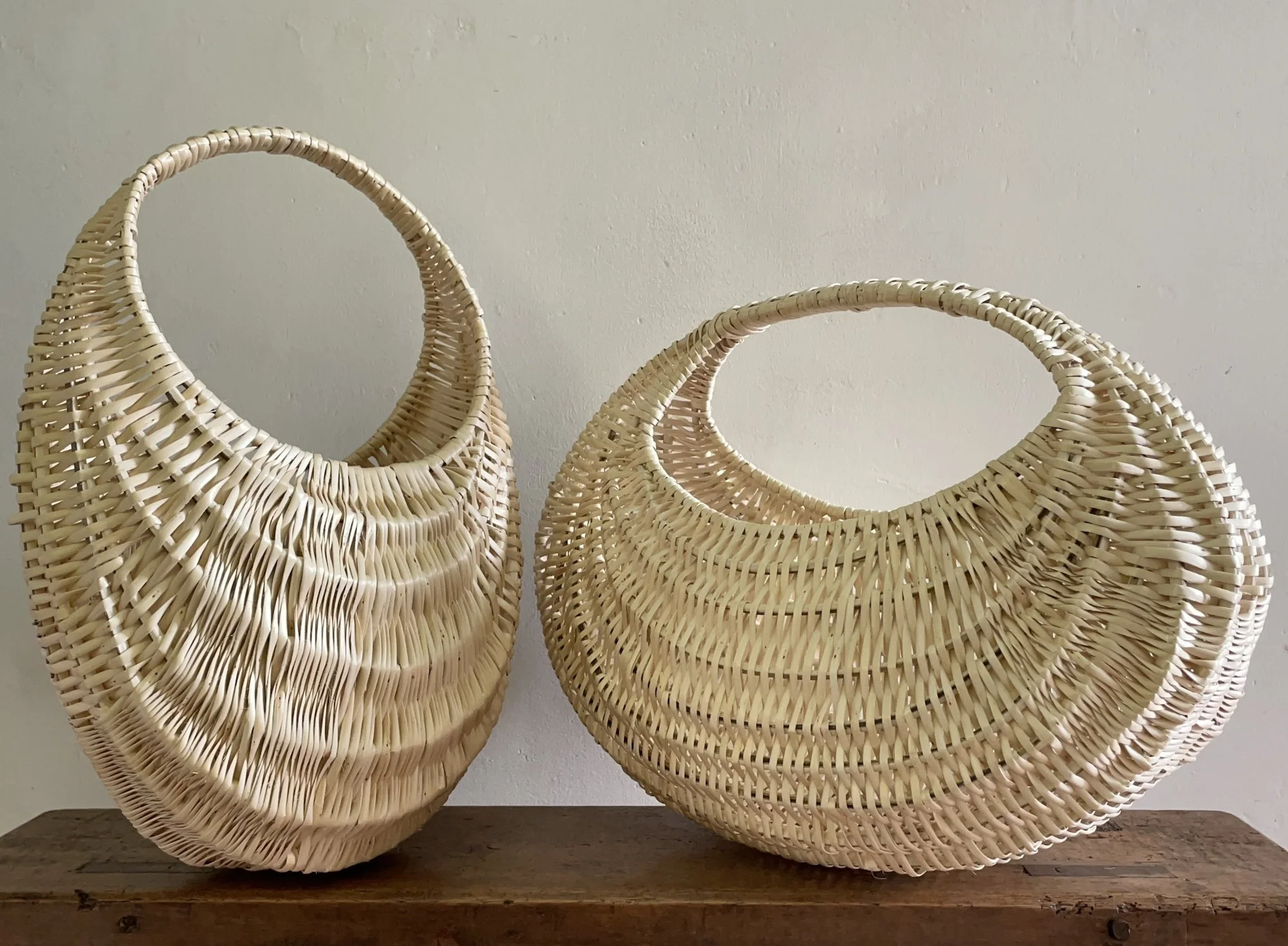 white willow skein work ose gathering baskets oval pod 