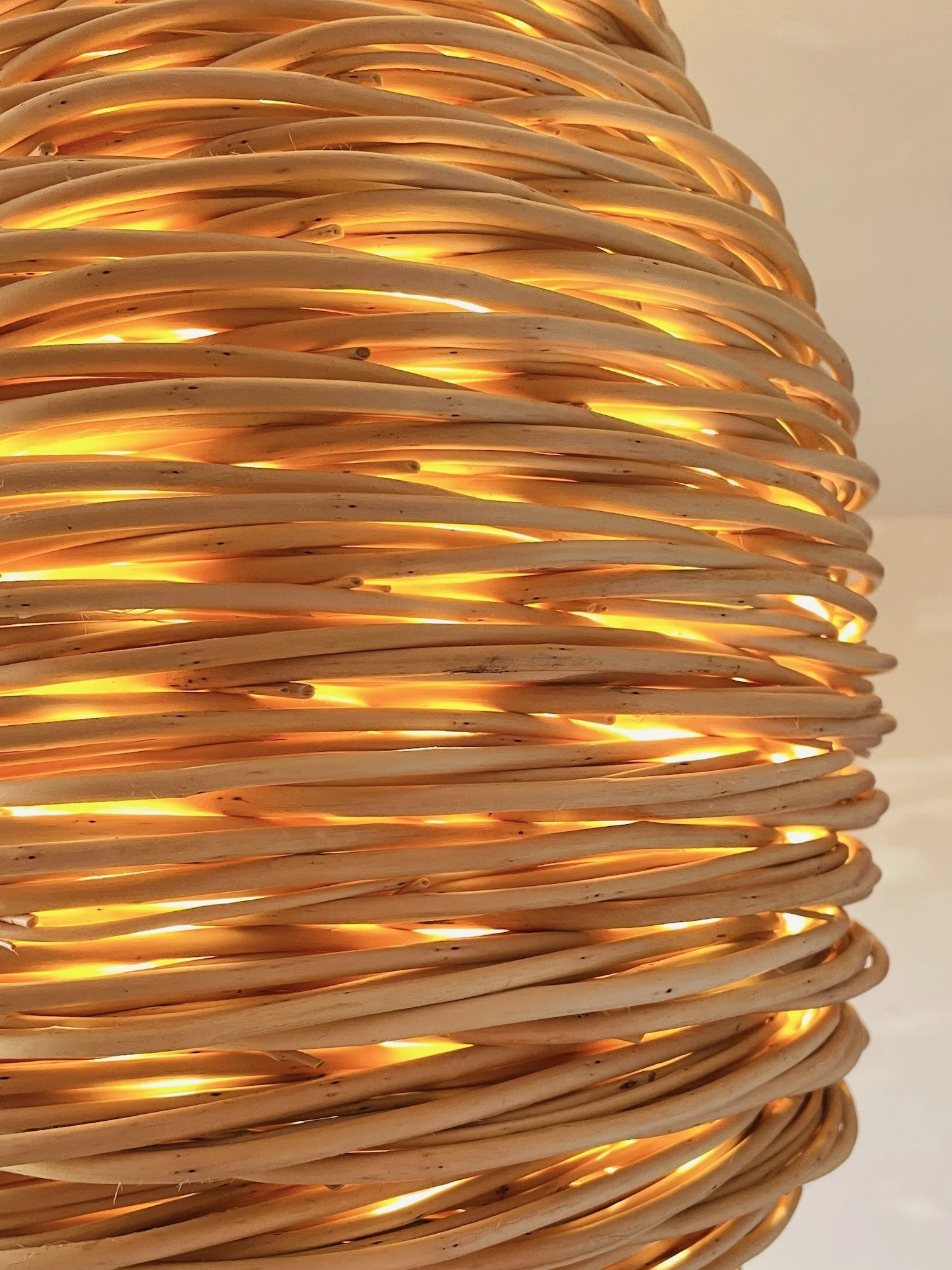 Bell Lampshade Small Lit detail.JPG