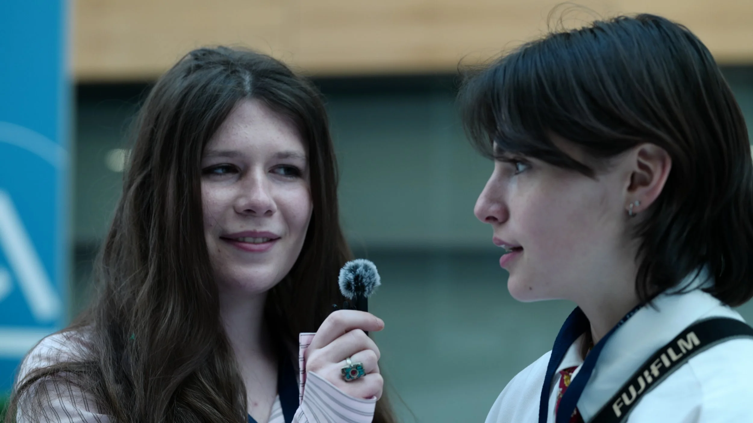 eloise interviewing emma.JPG