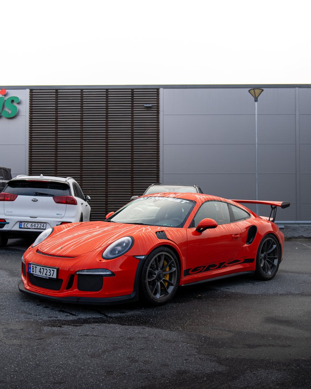 Rød Porsche 911 GT3 RS