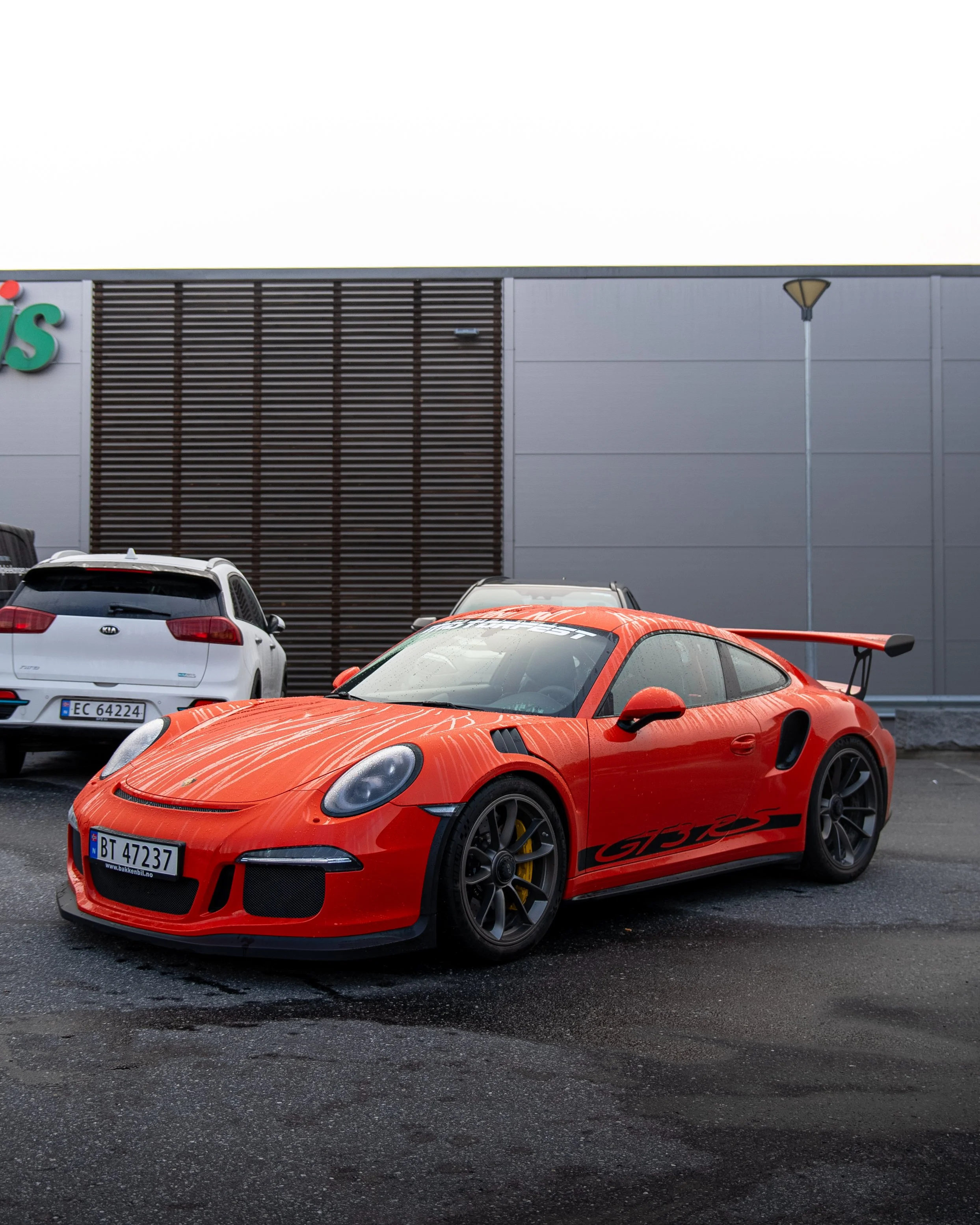 Rød Porsche 911 GT3 RS