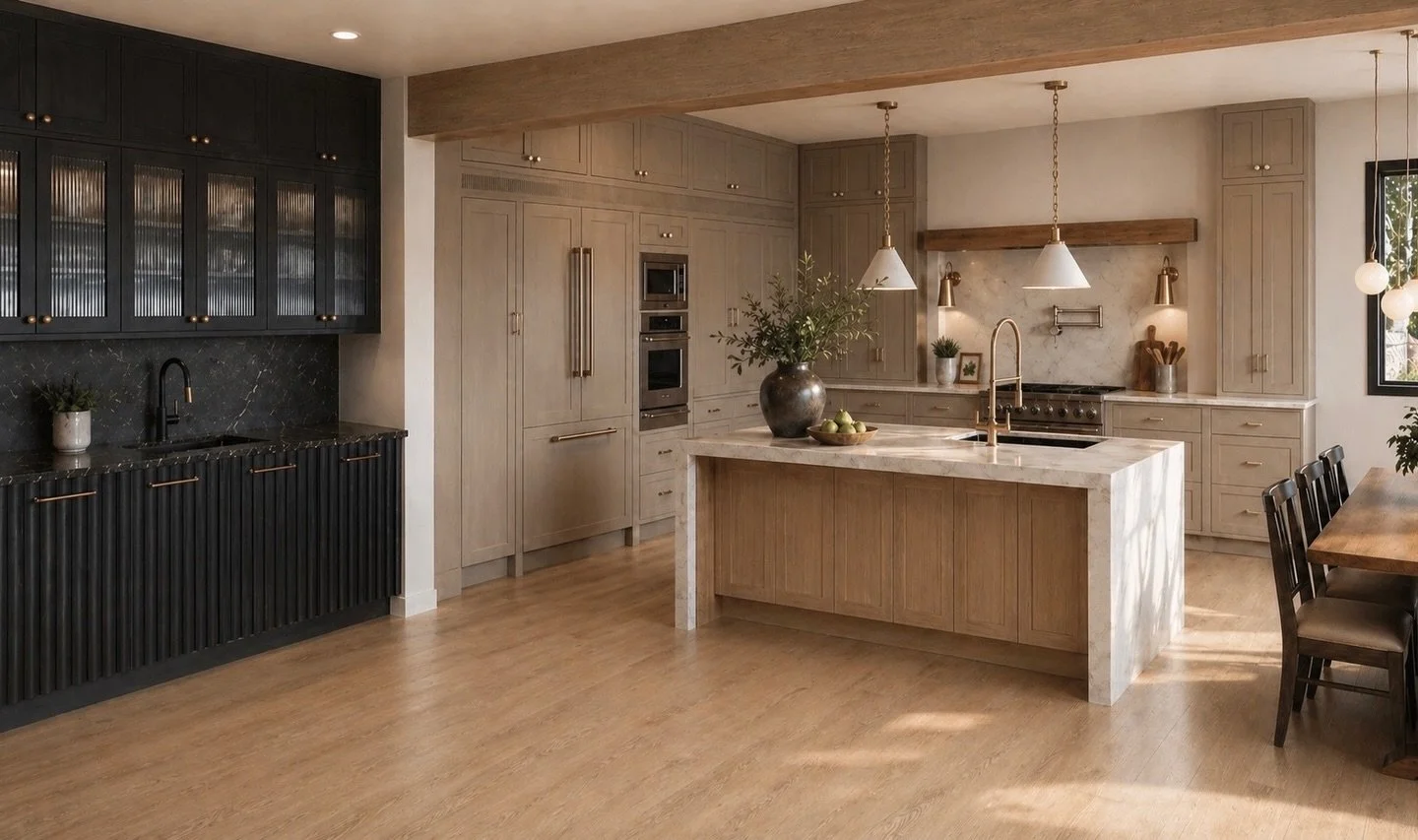 An important part of building a home doesn&rsquo;t happen on site&hellip; it happens long before we ever break ground.

Before this kitchen is constructed, it is first fully realized in detailed design sessions and then a rendering&mdash;every propor
