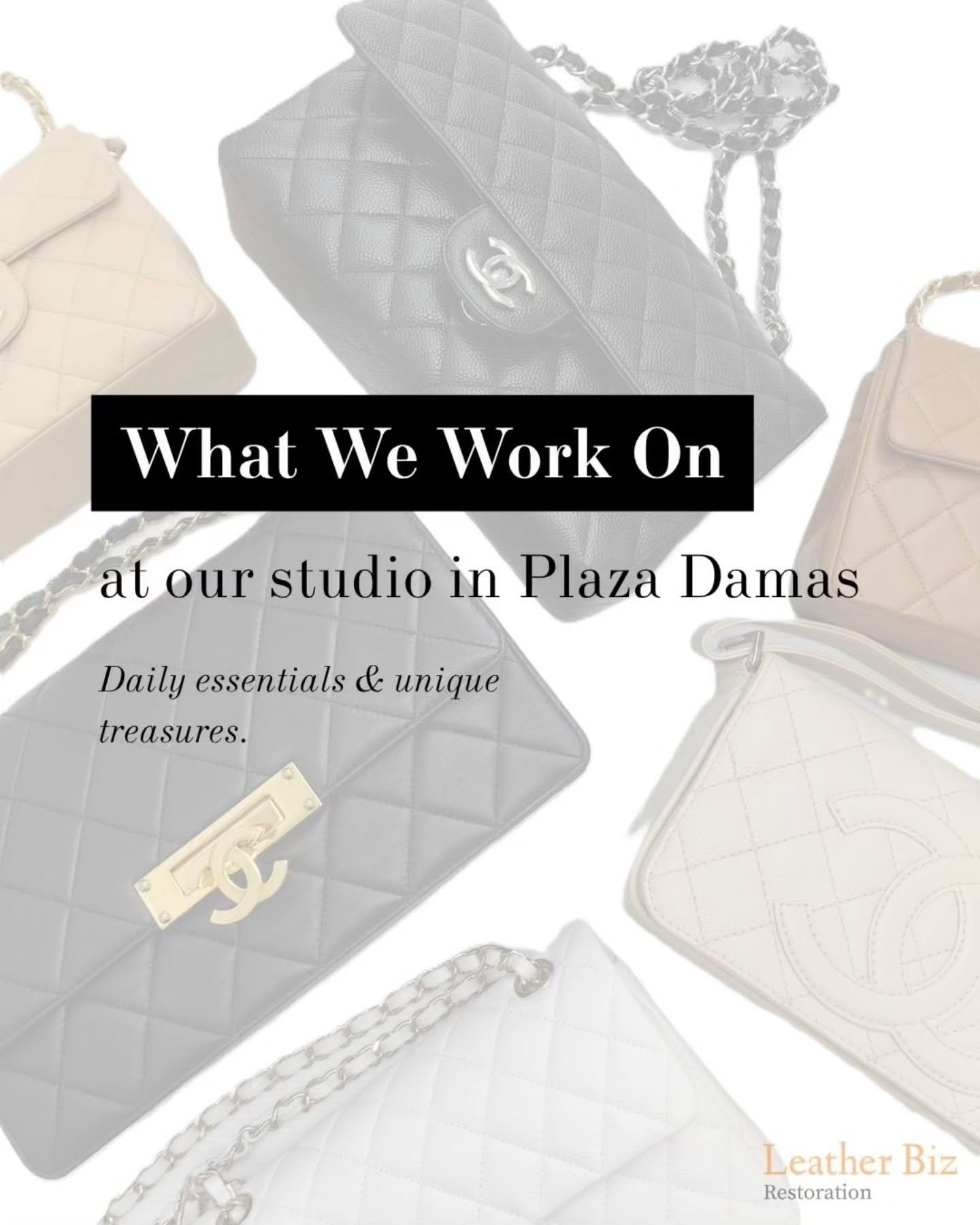 Our studio workbench is usually filled with handbags, they're our absolute first love. But when building this business, we were taught that real leather restoration goes beyond just bags! 

We use the time-tested techniques to restore leather that in