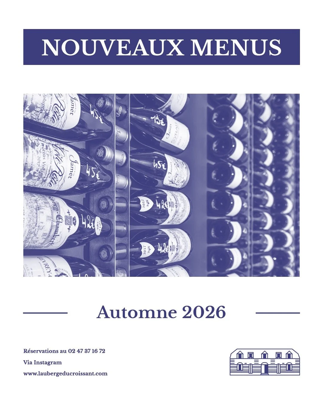Dans le calme des bois, sous les derniers rayons de soleil, la nature offre ses plus beaux tr&eacute;sors et l&rsquo;automne s&rsquo;invite &agrave; votre table.

&Agrave; travers ces nouveaux menus, notre chef Florian Cellier et son &eacute;quipe vo