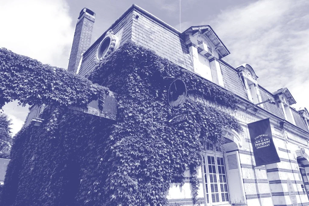 Façade de l'Auberge du Croissant.