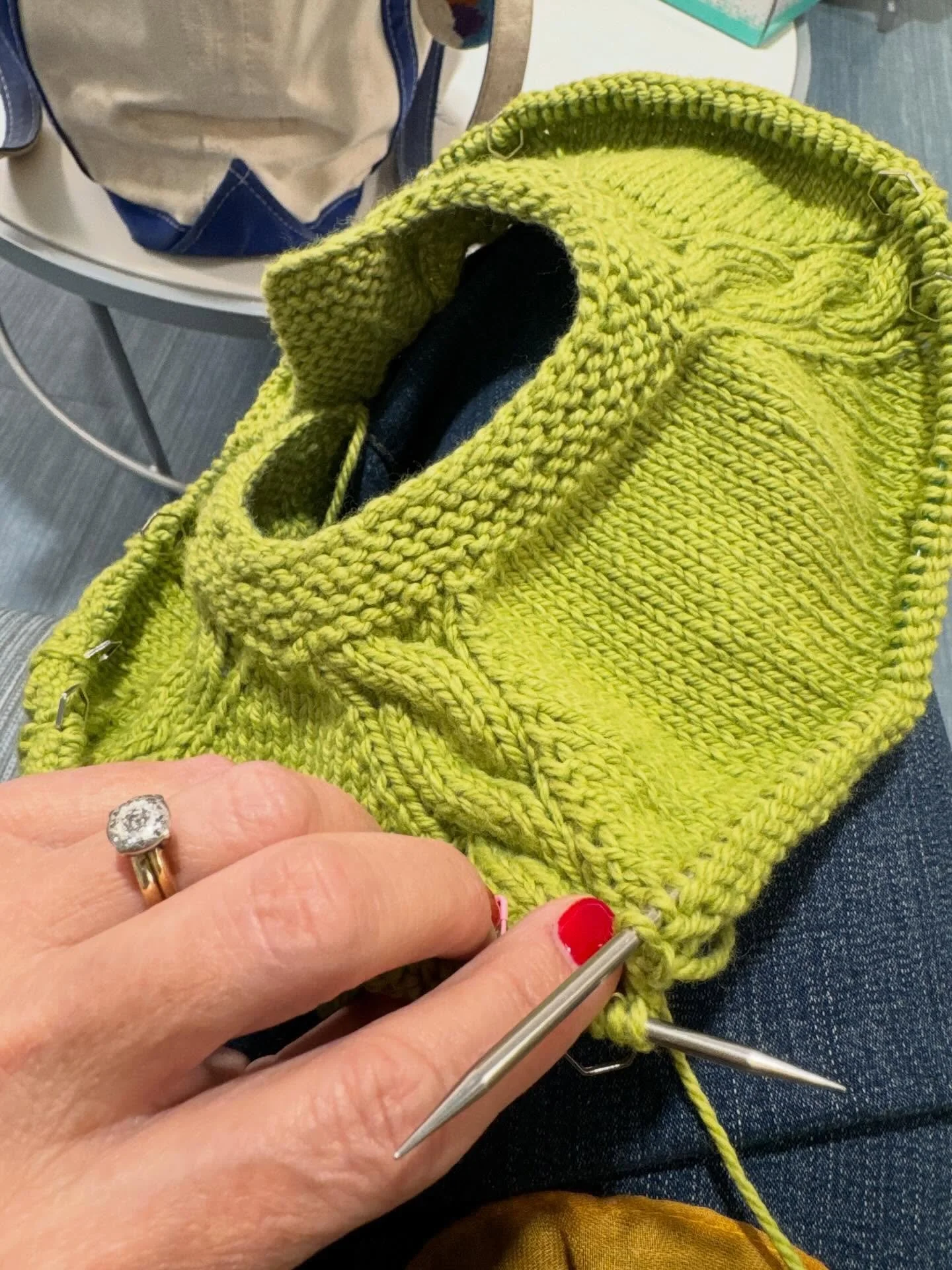 Nurses are angels who hold life and death and comfort in their hands on the daily. 
Knitting is necessary. 
Some tangles are more interesting than others.
We lean on the kindness of strangers and those closest in equal measure. 
Humor is a life givin