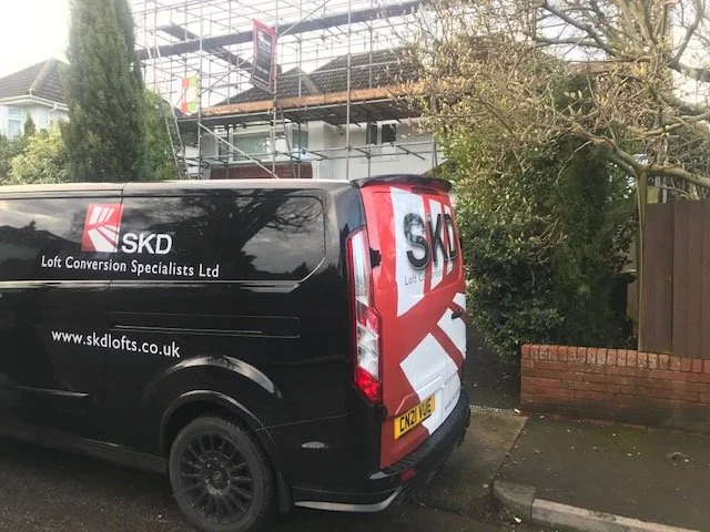SKD loft conversion in progress, Saltford