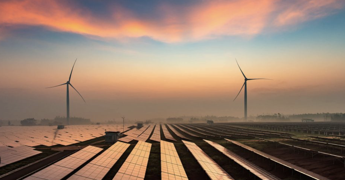 Solar and wind power has grown faster than electricity demand this year