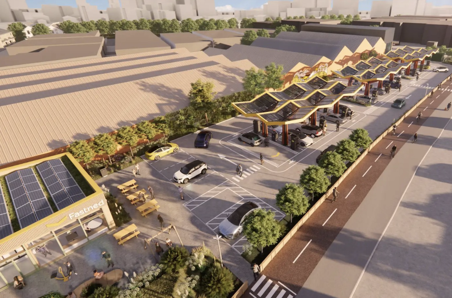 London's largest ultra-rapid electric vehicle charging hub gains planning approval