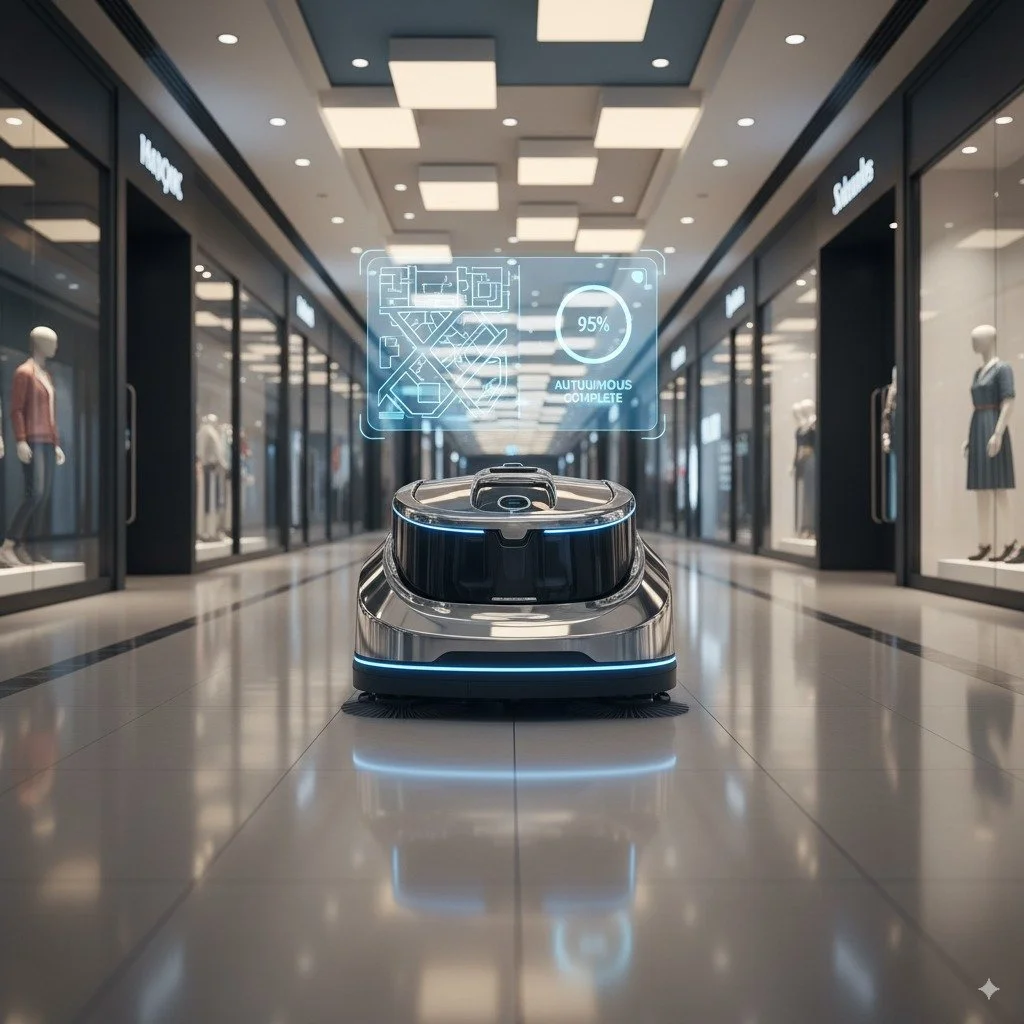 Robots de limpieza de suelos comerciales: guía práctica para centros comerciales