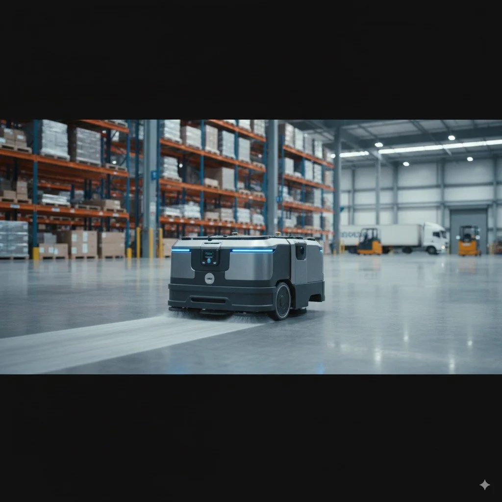 ¿Qué es un robot de limpieza industrial?