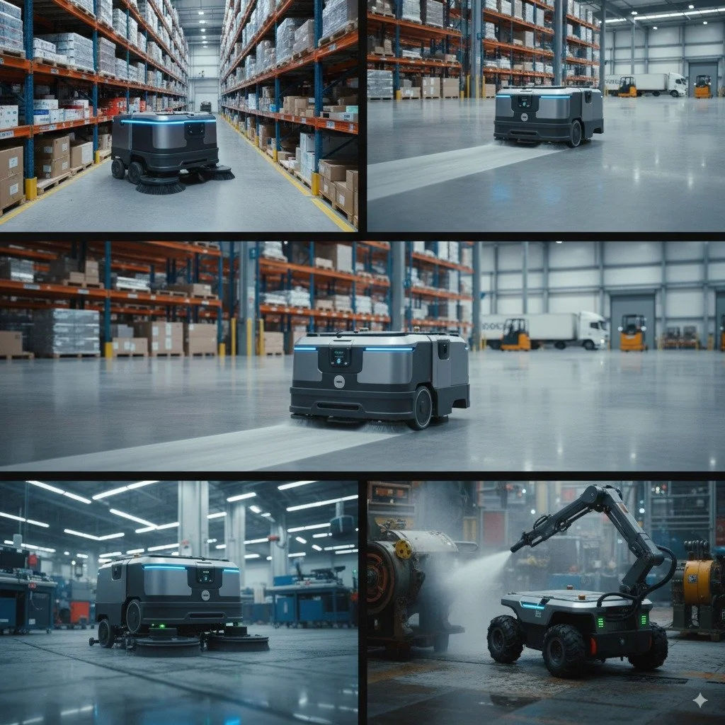 Tipos de robots de limpieza industrial y sus aplicaciones: guía práctica desde la planta