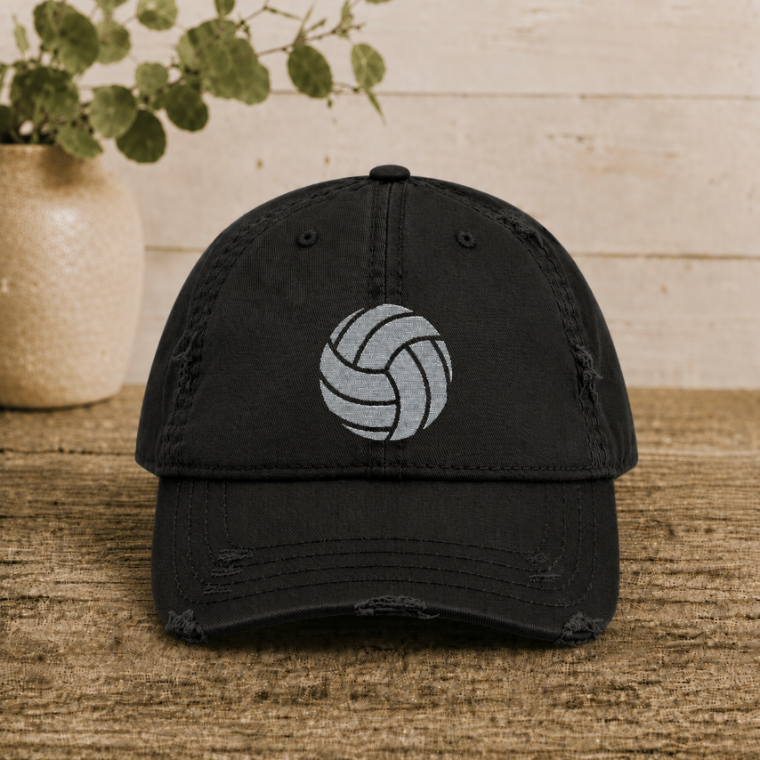Distressed Volleyball Hat