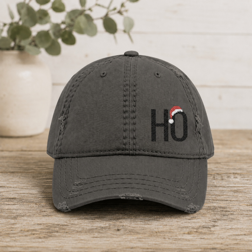 Distress Christmas Ho Hat
