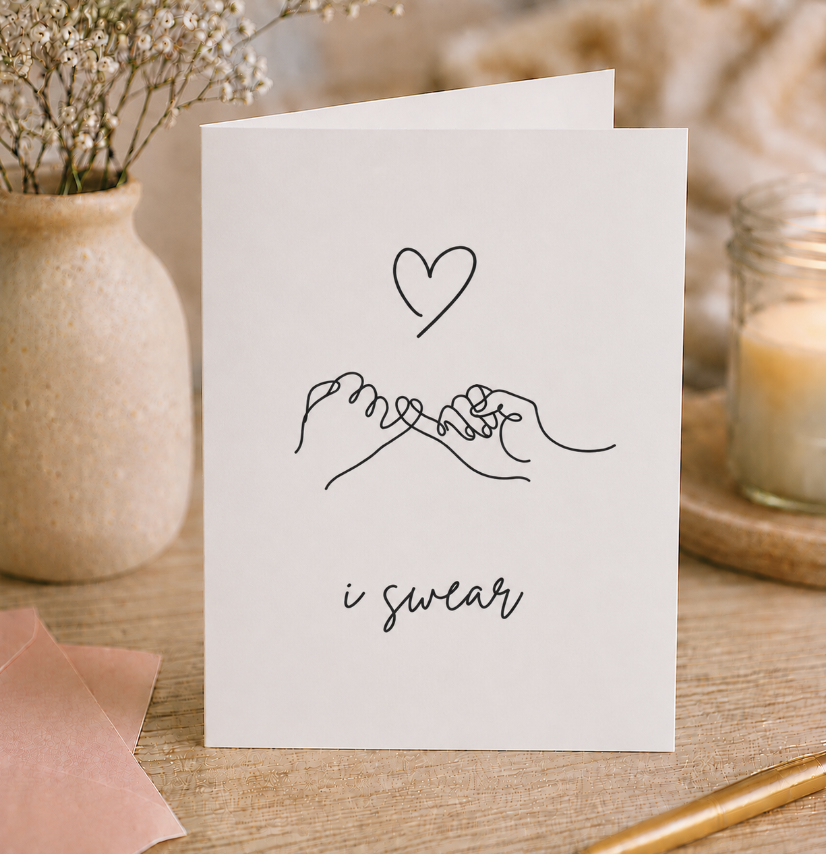 I Swear Promise Card
