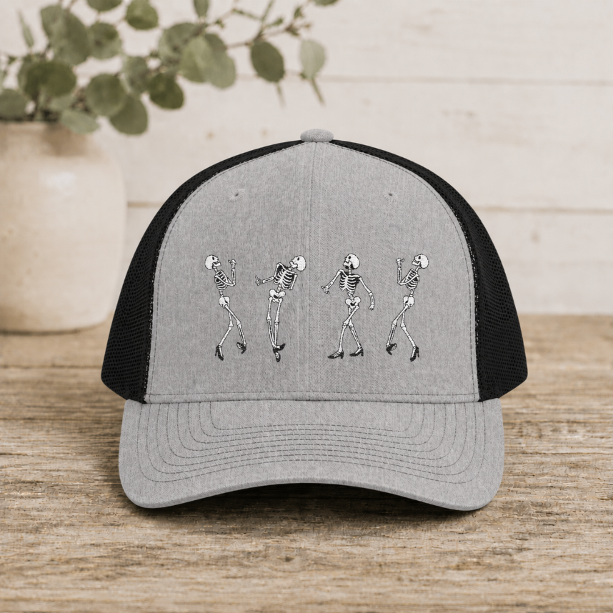 Dancing Skeleton Snapback Cap