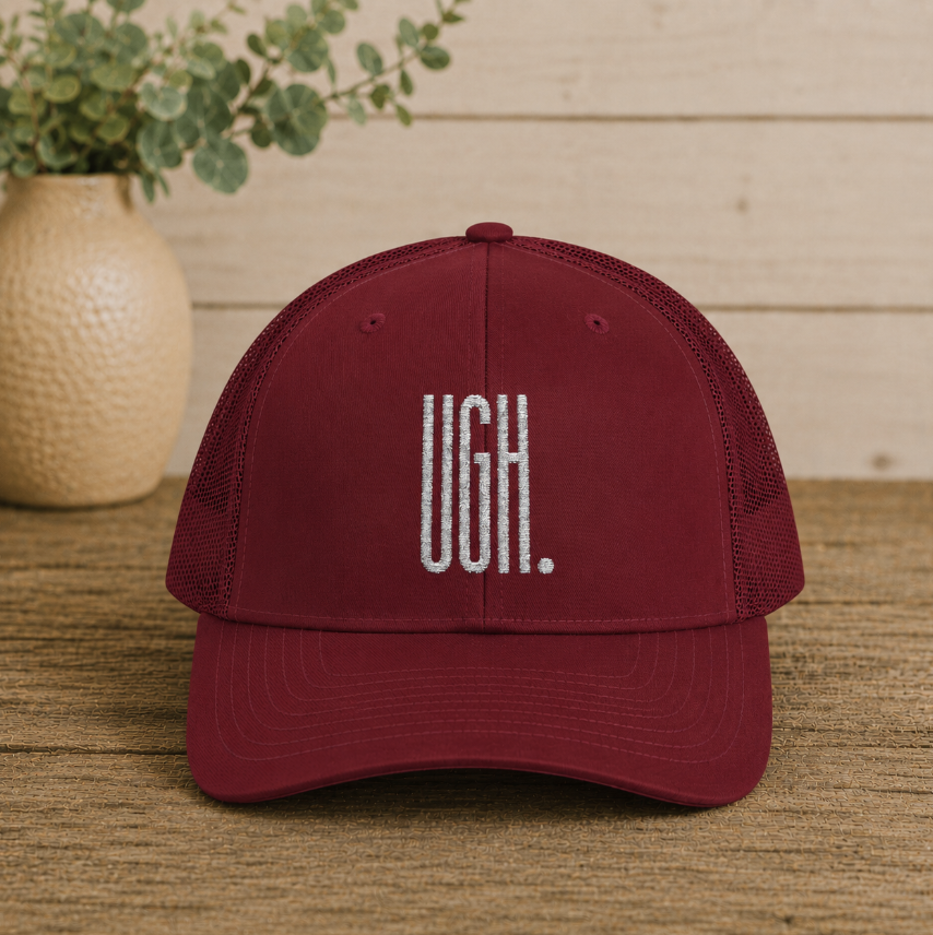 UGH. Snapback Trucker Cap - Embroidered