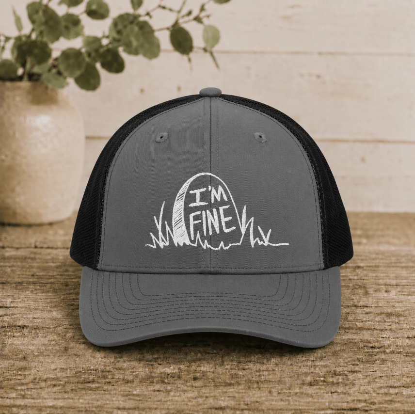 Tombstone Everything is Fine Embroidered Snapback