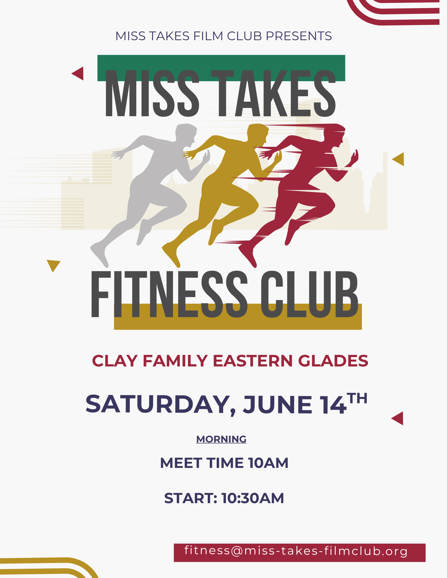 Miss Takes Fitness Club- Morning Walk/Run