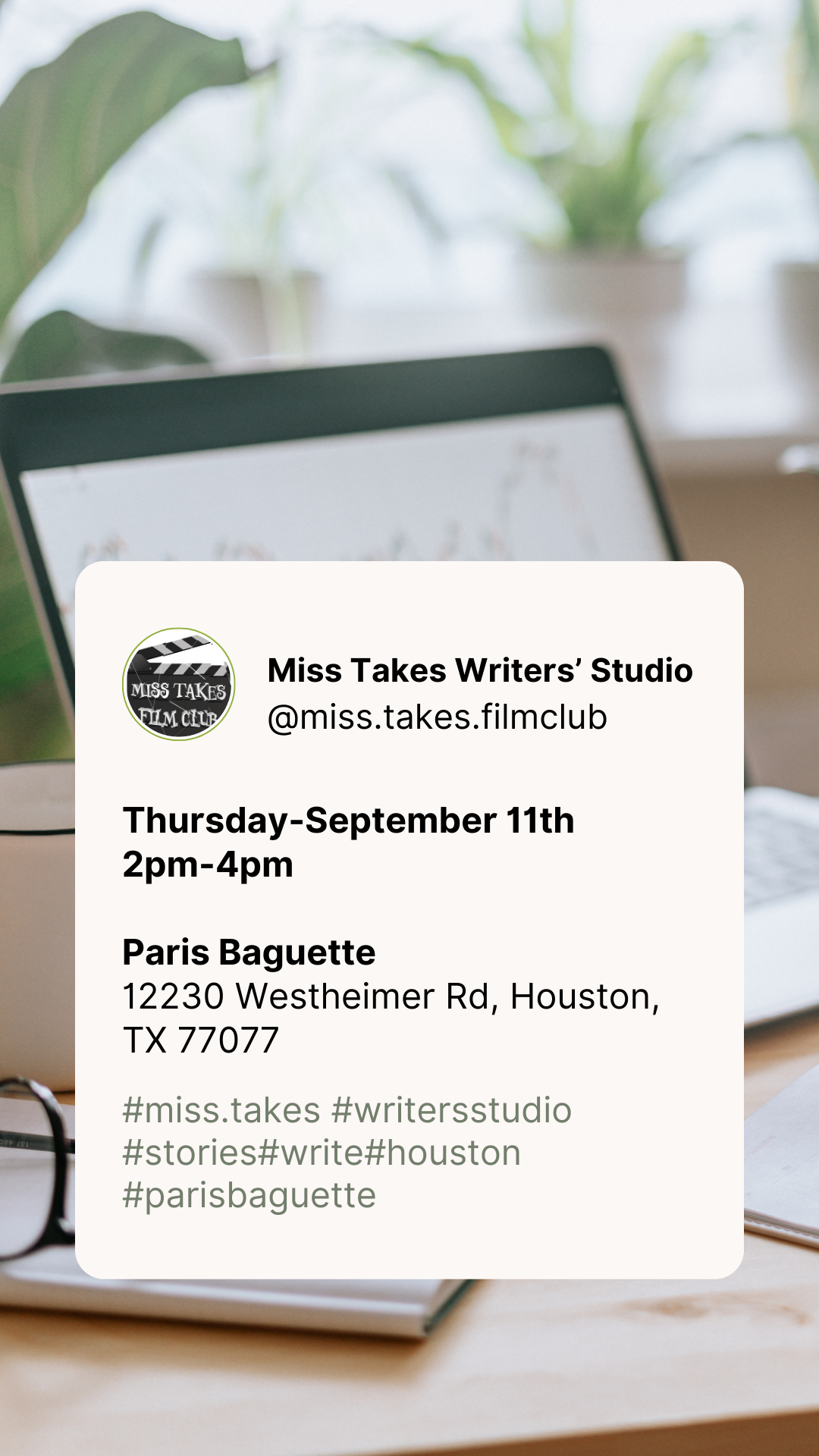 Miss Takes Writers' Studio