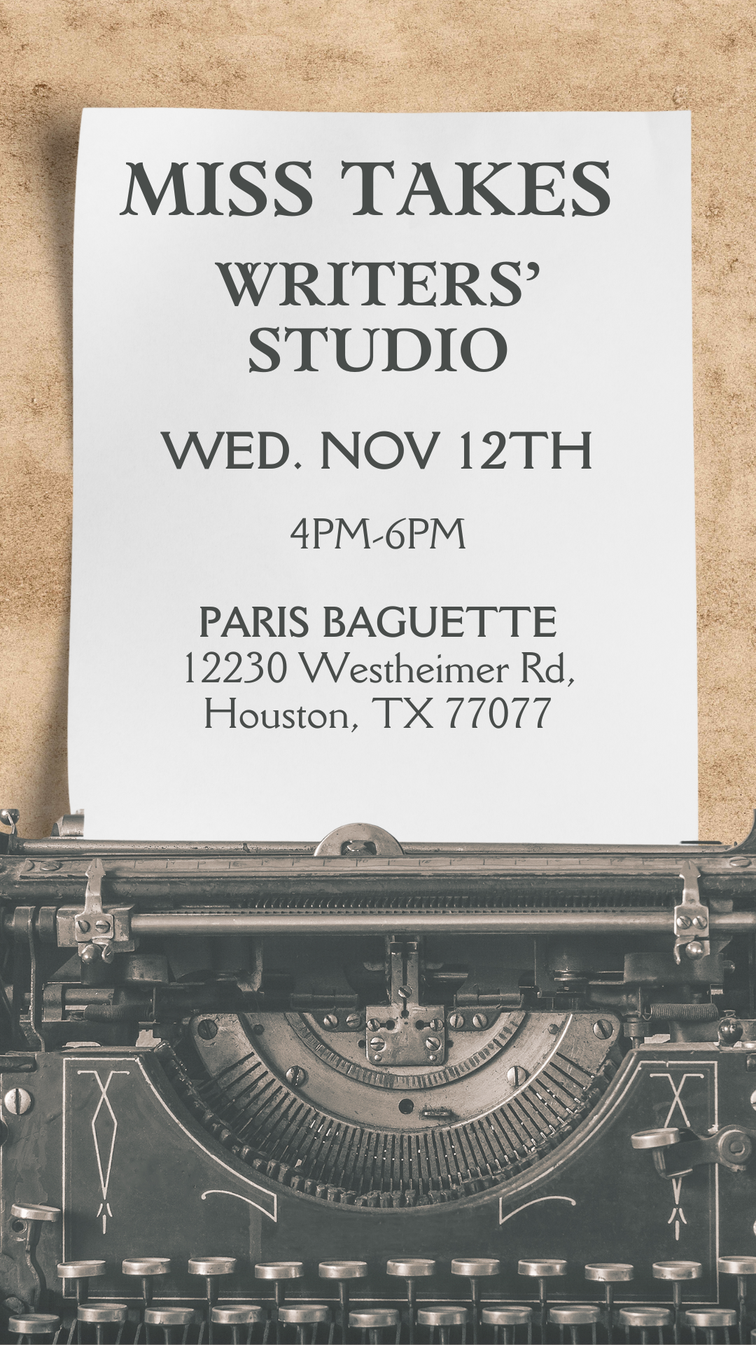 Miss Takes Writers' Studio