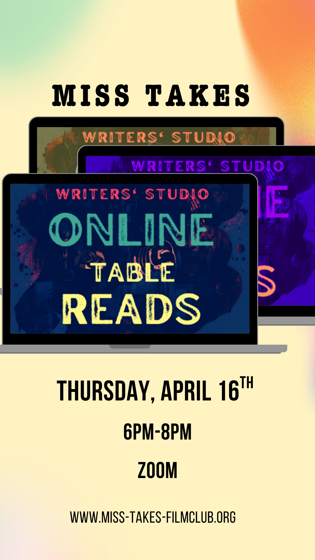 Miss Takes Writers Studio-ONLINE TABLE READ