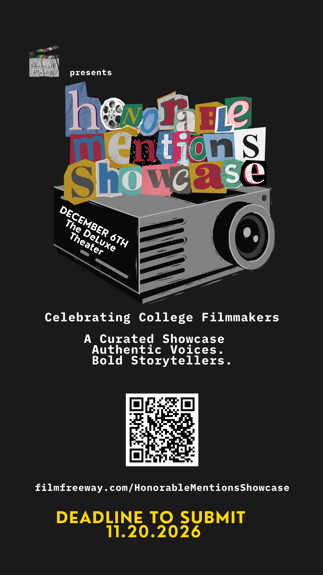 Miss Takes present Honorable Mentions Showcase 2026