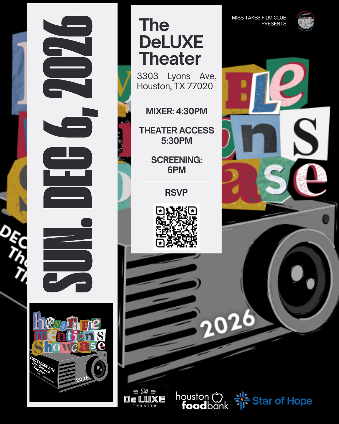 Miss Takes presents Honorable Mentions Showcase 2026