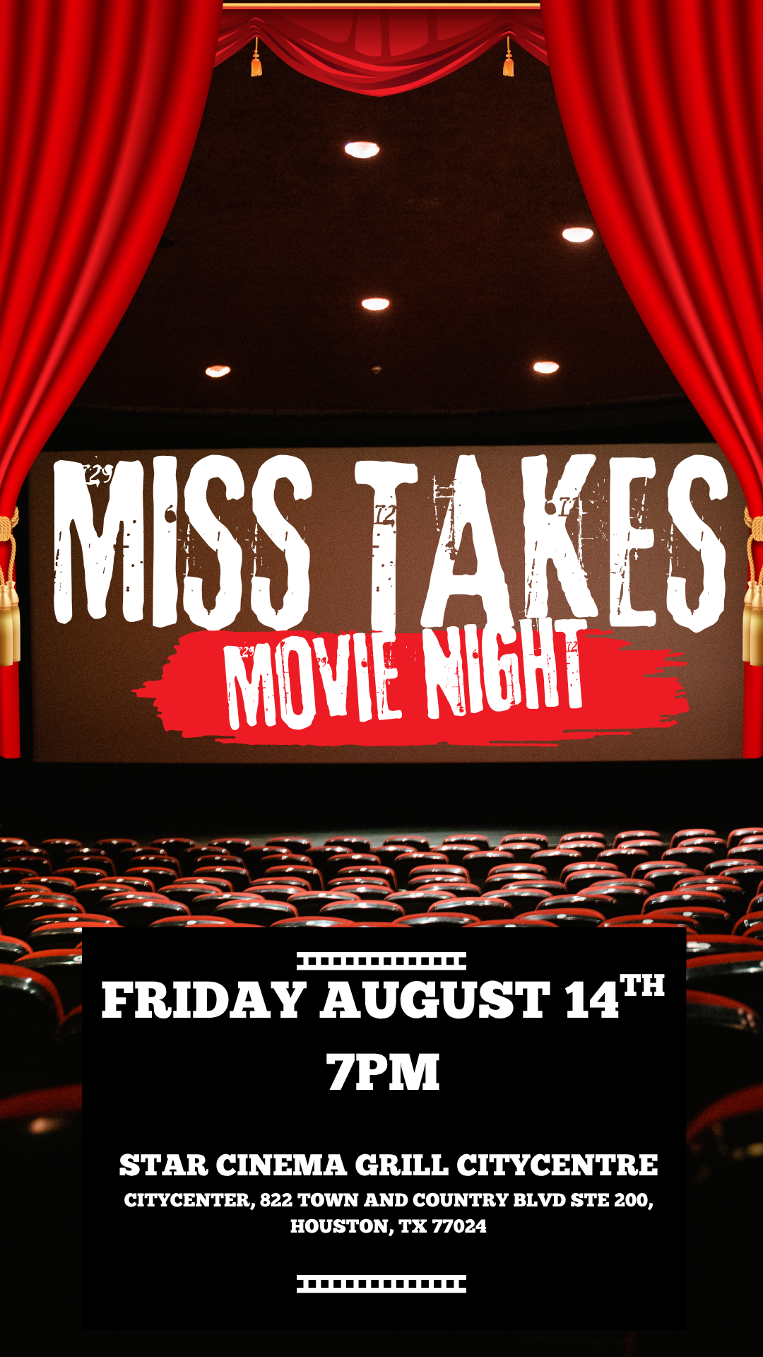 Miss Takes Culture Club - Movie Night