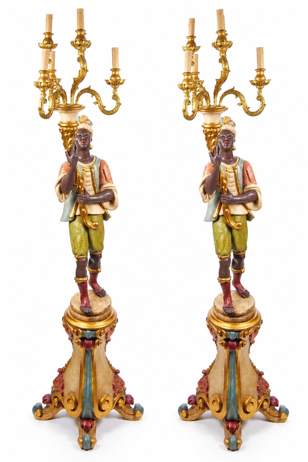 Matching Pair of Ornate Gilded Candelabra Figures.jpeg