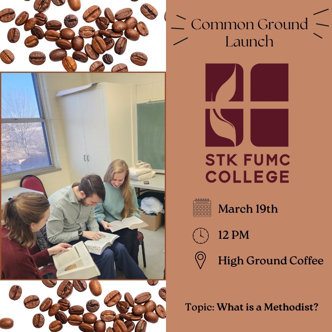 We are officially launching Common Ground this Thursday! SFUMC is so excited to see what God has in store for this program. 

We want everyone to know there is a seat for them no matter  what. Bring a friend and questions for our conversation about M