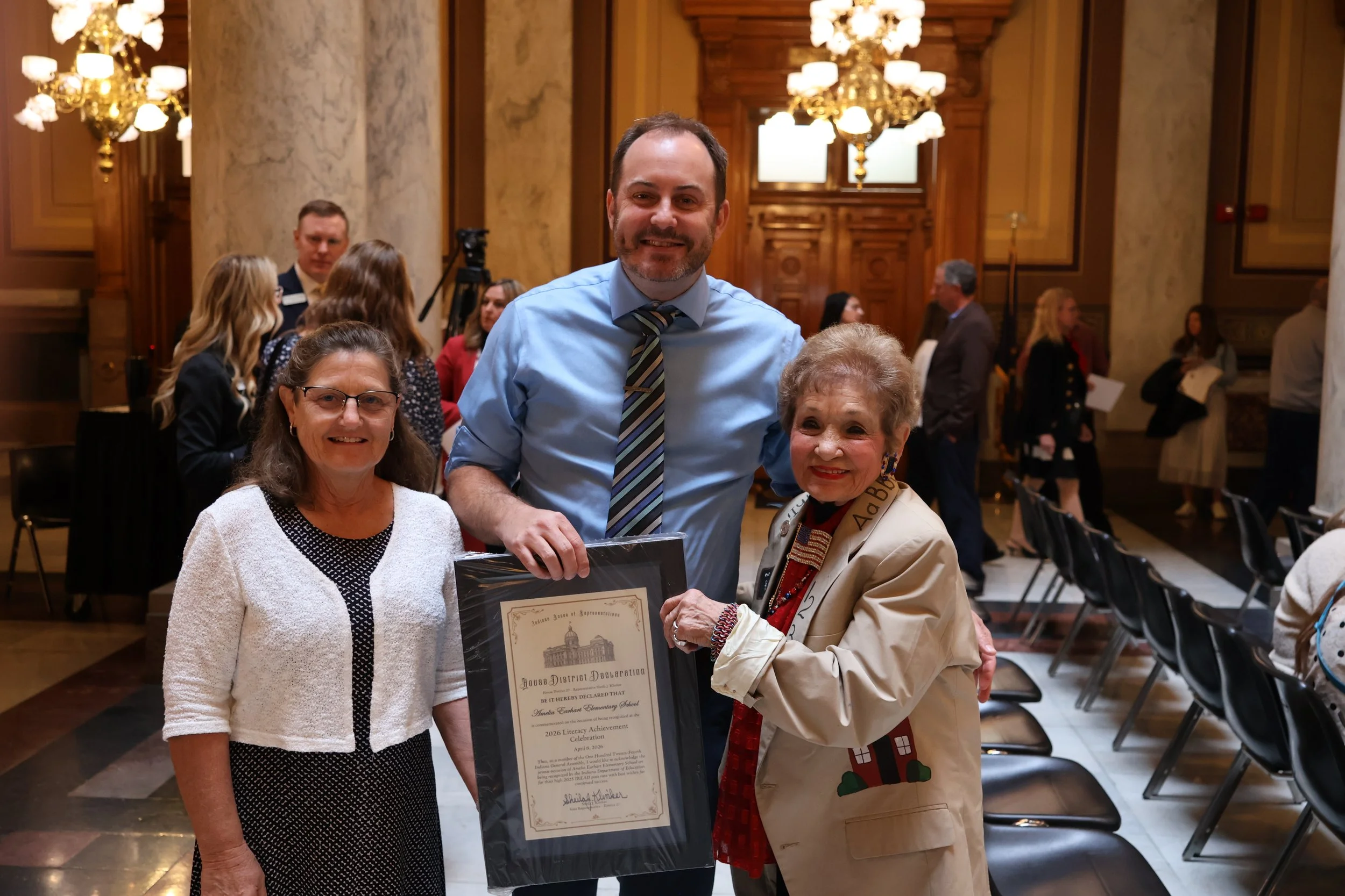 Klinker honors local schools for high literacy scores