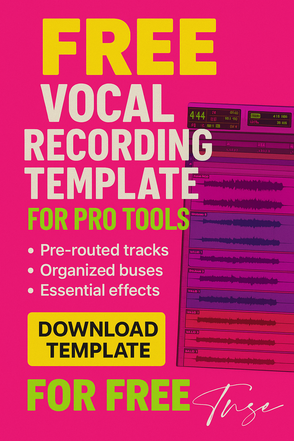 Vocal Recording Template for Pro Tools (Free Download)