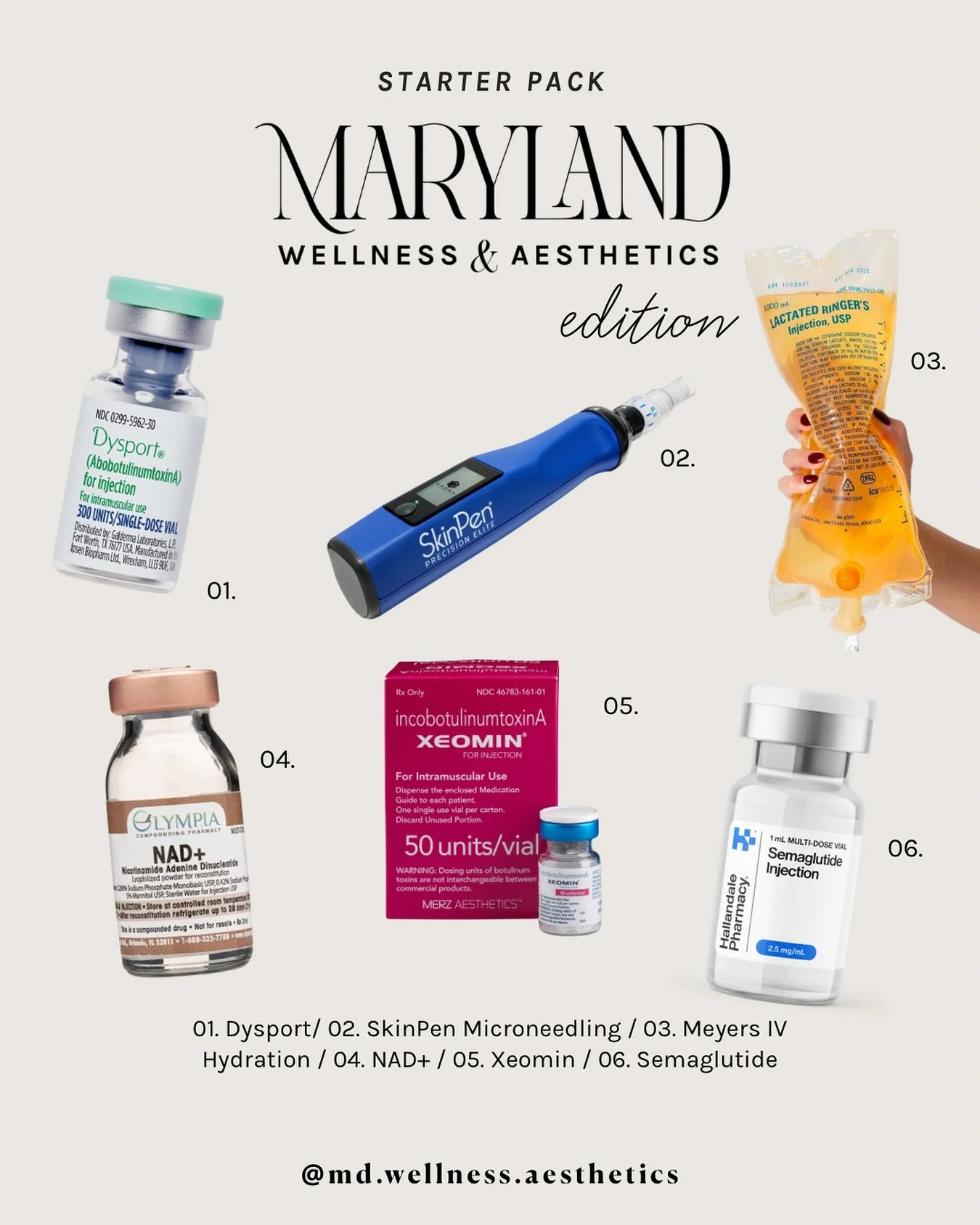 💉 Tox&rsquo;d and unbothered.
💊 Waist? Missing.
✨ Skin? Filter-free.
🔋 Energy? Sponsored by NAD+.

Welcome to the Maryland Wellness &amp; Aesthetics starter pack 😌

📍 Crofton |  Chestertown | Ocean City
📞 (443) 667-6168
🌐 www.marylandwellnessa