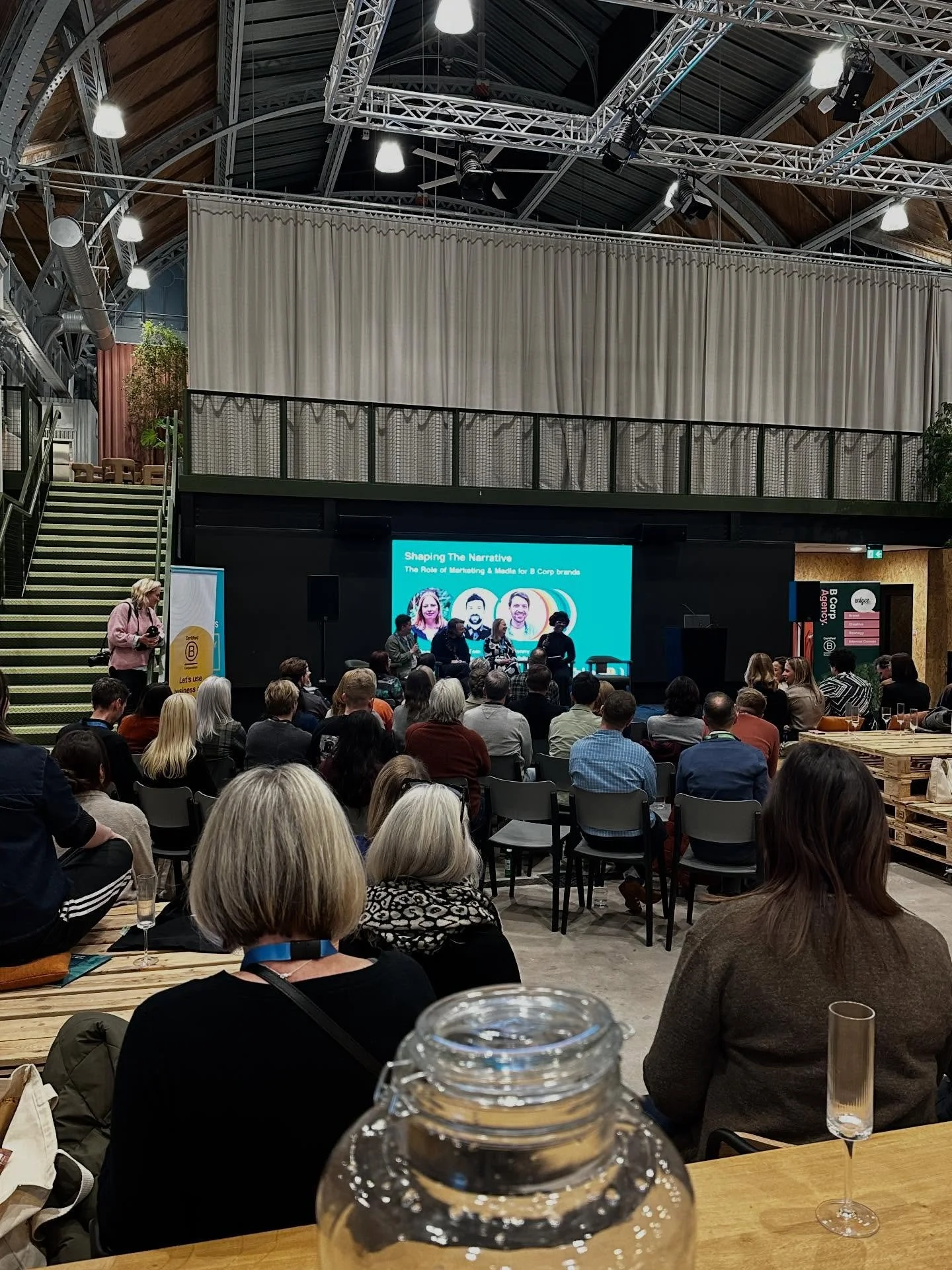 We attended an inspiring evening with B Corp to discuss shaping the narrative and the role marketing and media has in this. The event was held at the stunning new @campfieldmcr in Manchester! 🏙️✨ Grateful to be part of such important conversations w