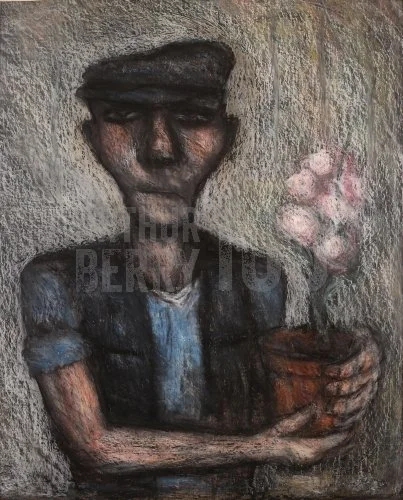 The Little Gardener (1984), Mixed Media 32 x 38 inch
