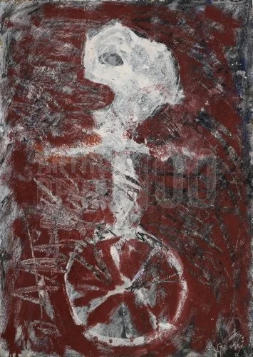 ManCycle (1993), Mixed Media 26 x 36 inch